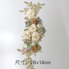 Three-dimensional hand nail drill stick flower