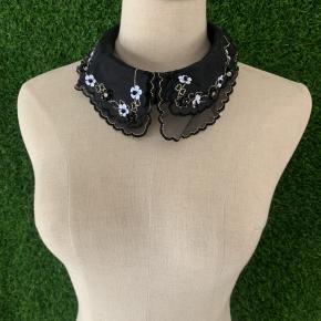 Hand embroidered fake collar