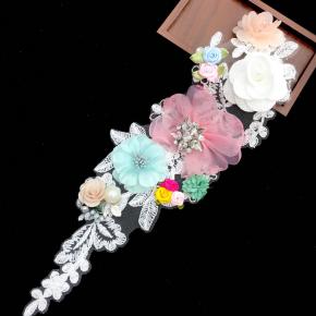 Three-dimensional hand nail drill stick flower