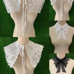 Faux Pearl Lace Fake Collar