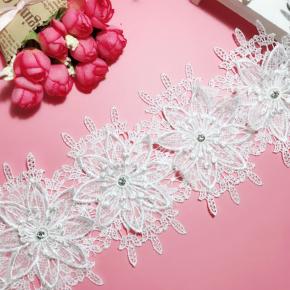 Polyester lace multi-layer lace beading