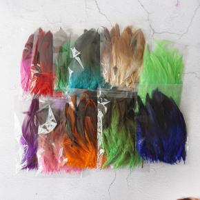 colored chicken feathers