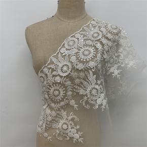 Mesh embroidery lace
