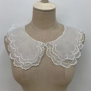 Double layer organza collar