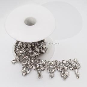 High quality rhinestone hot chain hot glue drill paste simple hand hotfix rhinestone bag shoes and hat accessories