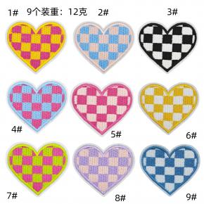 High Quality Heart Shape Embroidery Patch