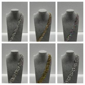 Fashion cup chain gold and silver rhinestones