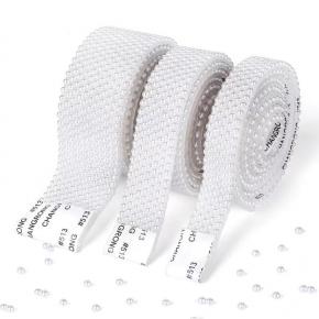 White semi-circular pearl diamond strips can be peeled and glued to clothing accessories DIY jewelry accessories